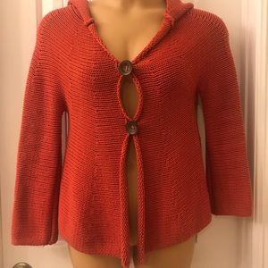 FREE PEOPLE | Chunky Knit Cardigan Hood Sw…